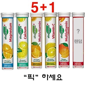 알타파마 발포비타민 20정 5종 랜덤1개 종류별로 altaphama Bausetabletten 6set, 6개