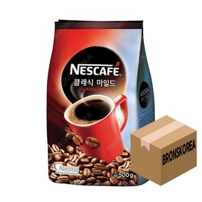 네스카페 클래식 마일드 500g X 12개 블랙 커피 노프림 화인, 1개
