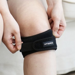 혁선생 의료용 무릎보호대 슬개골 아대 Knee H-05, Black, 2개