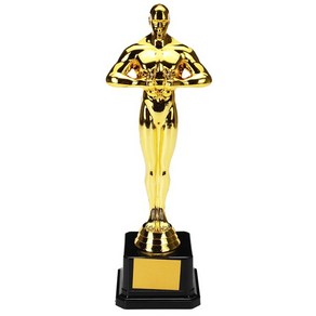 금송아지 금도금 플라스틱 맨 컵 오스카 트로피 어워드 조각상 선물 공예 기념품 18cm 21cm 26cm, [01] 금송아지 18cm