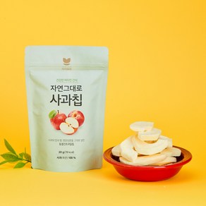 아이보리 자연그대로 사과칩, 3개, 20g