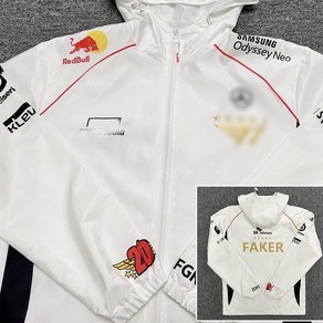 SKT T1 5성 페이커 fake 화이트 재킷 후드집업