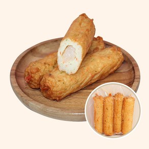 산아푸드 휴게소 간식 핫바 (옵션10.) 수제 통새우 빵빵 어묵바, 1개, 500g