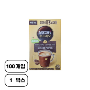 네스카페 수프리모 커피믹스, 11.7g, 100개입, 1개