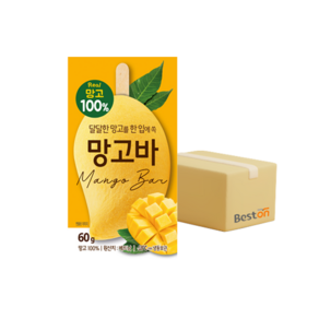 달달한 한입쏙 망고바 60g x 10개