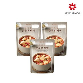 피코크 우리집 순두부찌개 500g x 3팩, 3개