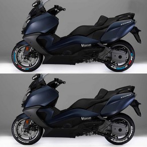 그리븐 2세대 BMW C650 GT 전용 타이어레터링 휠 스티커 데칼, 테이프방식, 1개