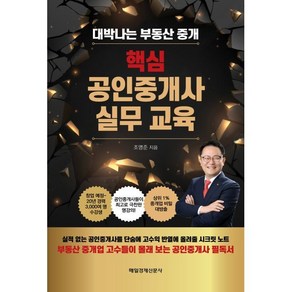 핵심 공인중개사 실무교육:대박나는 부동산 중개, 매일경제신문사, 조영준