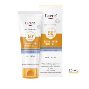 EUCERIN 프랑스 정품 유세린 센시티브 프로텍트 SPF50+ 선크림 50ml, 1개