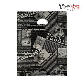 봉투야닷컴 HDPE 55호 (55x64cm) 100장 비닐쇼핑백, 패션-블랙