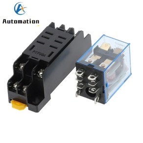 소켓 베이스가 있는 코일 전원 릴레이 DPDT LY2NJ HH62P HHC68A 2Z 12V 24V 36V 110V 220V 380V DC AC 10A 8PIN, AC 110V, 1개