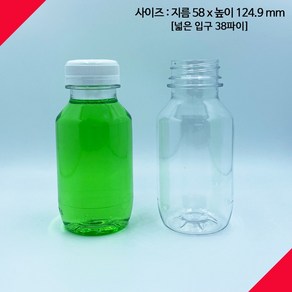 [보틀스] 220페트병 220미리 220ml 투명 페트병 주스병 플라스틱병 공병 소분병 작은병 소용량 미니병 국산 공장직영, 웜레드(38파이), 1개