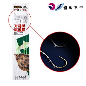 월척조구 WA-74 가자미 도다리 보리멸 세이코 바다 낚시 묶음 바늘 채비, 1개