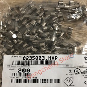 유리 정격 퓨즈 10PCs/로트 작동 5x20mm 0235003 3A F3AL250V MXP 고속 250V