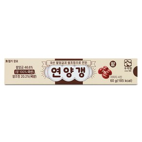 연양갱(팥), 1개, 팥맛, 60g