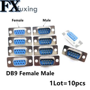 9핀커넥터 s232 10PCS DB9 암 수 PCB 마운트 직렬 포트 커넥터 솔더 유형 D-Sub RS232 COM 9 핀 소켓 pcb, 02 DB9 Female 10pcs