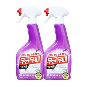 피죤 무균무때 다목적용 세정제 뮤게향 500ml 2개 물때 찌든때