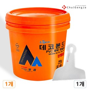 철공자 쌍곰 데코본드 난방용 10kg + 헤라 PVC 바닥 데코타일 접착제 본드, 1세트