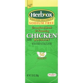 Heb-Ox 허브옥스 치킨 부용 스톡 소디엄 프리 50개입 200g, 1개