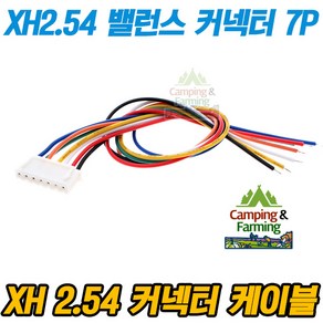 XH2.54 26AWG 밸런스 케이블 커넥터 하네스 20cm 7P, 1개