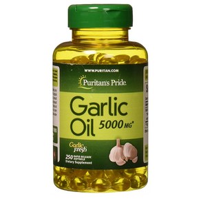 Puitans Pide Galic Oil 퓨리탄프라이드 갈릭 오일 마늘 5000mg 250정, 1개