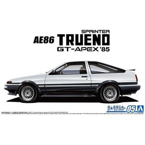 AOSHIMA 아오시마 더 모델 자동차 시리즈 No.5 도요타 AE86 스프린터 트레노 GT-APEX'85 [1/24 스케일 프라모델], 1개