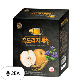 우리차 흑도라지배청, 10g, 2개, 100개입, 10g