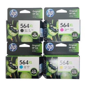 HP 564XL 정품잉크 3520 5520 3070A 대용량 색상선택, 1개, 검정(CN684WA)