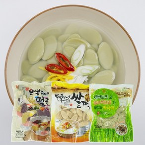 우리쌀 오색떡국떡 600g + 발아현미떡국떡 600g + 새싹보리떡국떡 500g