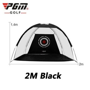 골프연습망 골프망 그물망 PGM 골프 연습 네트 실내 야외 타격 절단 가능한 케이지 설치 용품, [02] black 2M