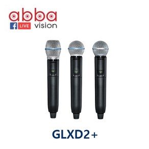 GLXD2+ SM58 B58 B87A SHURE 듀얼밴드핸드헬드송신기 마이크캡슐