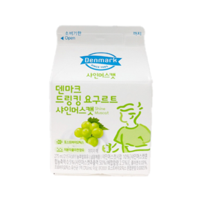 덴마크 드링킹요구르트 샤인머스캣 275mLx15팩/냉장무배, 275ml, 15개