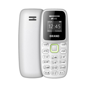 BM310 슈퍼 미니 휴대폰 GSM 듀얼 SIM 카드 경량 알람 시계 블랙리스트 휴대용 블루투스 이어폰 버튼, Add 16GB TF Cad, WHITE