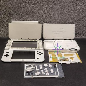 Nitendo용 하우징 쉘 키트 버튼이 있는 풀 세트 new3dsxl 교체 콘솔 케이스 페이스 플레이트 커버 플레이트 NEW 3DS LLXL, 1개, 2) White