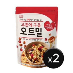 엄마사랑 오븐에 구운 오트밀 아몬드 크랜베리 2개 800g x 2개