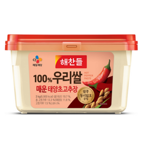 해찬들 우리쌀로만든 매운 태양초고추장, 5개, 3kg