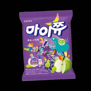 마이쮸 포도+사과 284g 크라운제과 무설탕껌 1개