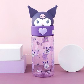 산리오 쿠로미 입체 피규어 물통 500ml, 1개