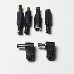 DC잭 DC잭암수 DC잭플러그 5.5-2.5 5.5-2.1, 1.5.5-2.1 9mm, 1개