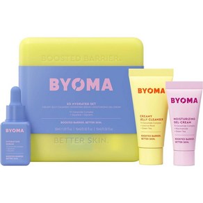 BYOMA 바이오마 소 하이드레이티드 세트 크리미 젤리 클렌저 하이드레이팅 세럼 모이스처라이징 젤크림, 1개, 15ml