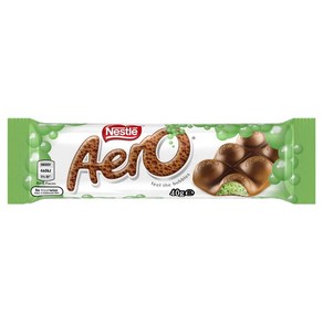 네슬레 에어로 페퍼민트 초콜렛바 초코바 40g Nestle Aeo Peppemint, 1개