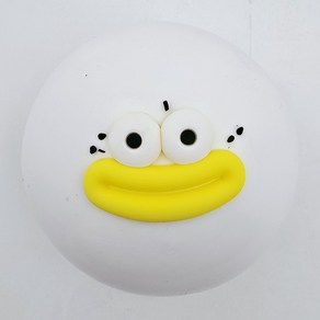 구름빵 말랑이 스퀴시 주물럭 모찌 스트레스해소 볼 피젯토이 구디백 여아 단체 선물, 1개, 225g, 11cm 화이트