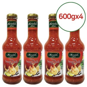 코스트코 Moadok 타이 스위트 칠리 소스 600ml x 2병, 4개