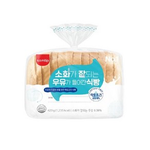 [오티삼립] 소화가 잘되는 우유식빵 420g 2봉, 1개