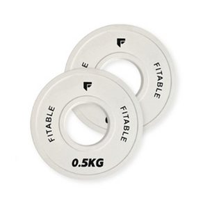 핏에이블 경량 원판 50mm 바벨 플레이트 중량 원판 세트, 2개, 0.5kg