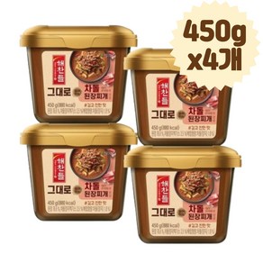 해찬들 차돌 된장찌개 양념 식자재 450g x4개 마트 식품, 4개