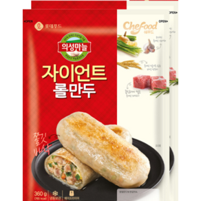 쉐푸드 의성마늘 자이언트롤만두 360gx4팩, 360g, 4개