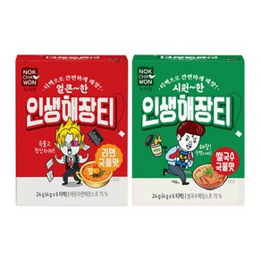 인생해장티 라면맛 6티백+쌀국수맛 6티백(유통기한2024-12-11), 1개, 단품