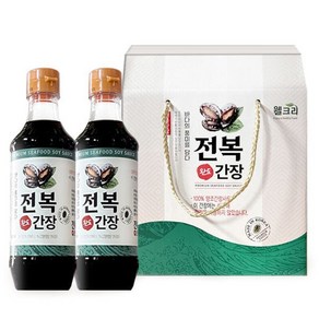 웰크리 전복 간장 500mlx2p 어간장 선물세트 만능 맛간장 / 단체선물 답례품, 2개, 500ml