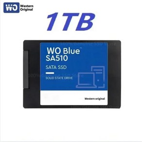 웨스턴 오리지널 SA510 블루 500GB 1TB 2TB SSD 2.5 인치 SATA III 내장 솔리드 스테이트 드라이브 최대, 한개옵션1, 1.1TB-SA510-560Mbps